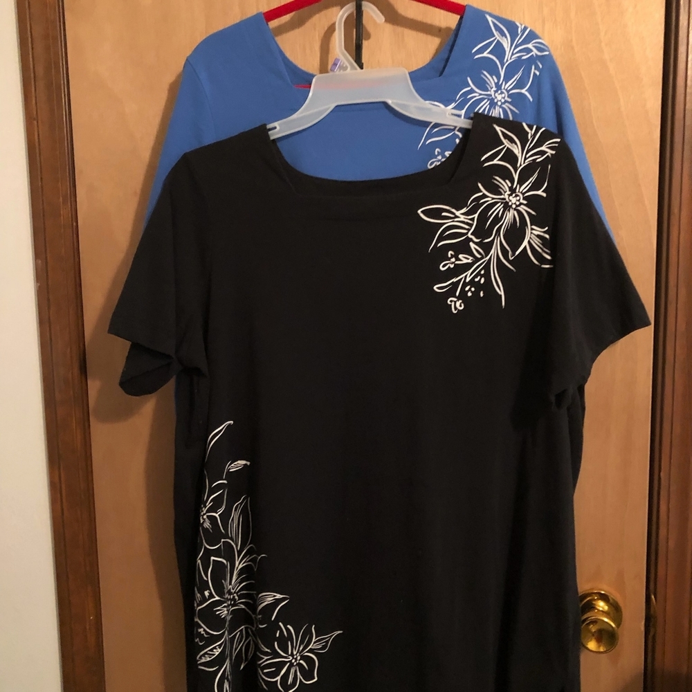 60%cotton 40%polyester 2XLblue/black flower shirts